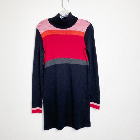 free people winter break color block sweater dress size small - Picture 5 of 10